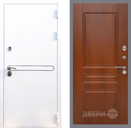 Входная металлическая Дверь Стоп Лайн Вайт ФЛ-243 Итальянский орех в Котельниках