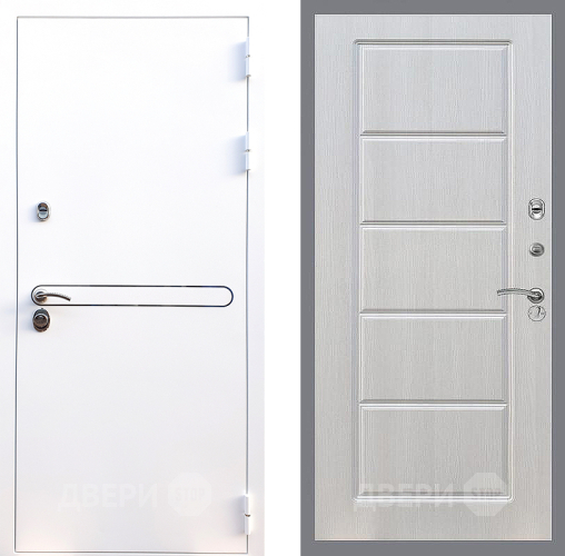 Входная металлическая Дверь Стоп Лайн Вайт ФЛ-39 Лиственница беж в Котельниках