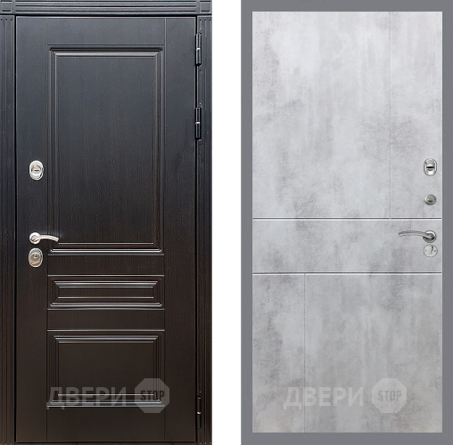 Входная металлическая Дверь Стоп МЕГАПОЛИС ФЛ-290 Бетон светлый в Котельниках