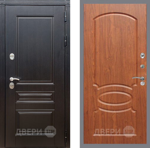 Входная металлическая Дверь Стоп МЕГАПОЛИС ФЛ-128 Береза мореная в Котельниках