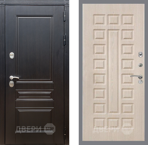 Входная металлическая Дверь Стоп МЕГАПОЛИС ФЛ-183 Беленый дуб в Котельниках