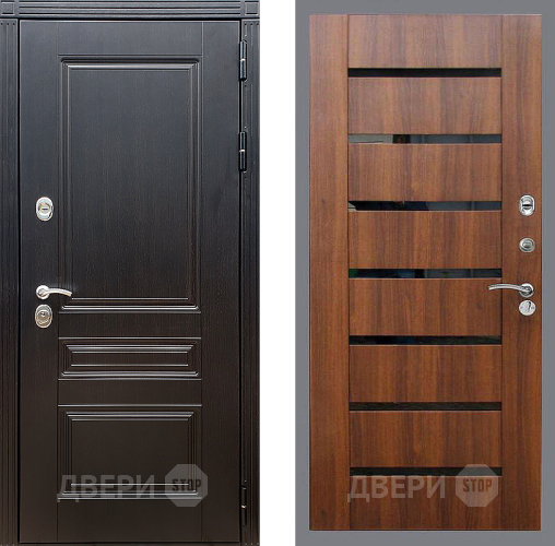 Входная металлическая Дверь Стоп МЕГАПОЛИС СБ-14 Орех бренди в Котельниках