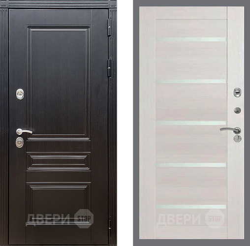 Входная металлическая Дверь Стоп МЕГАПОЛИС СБ-14 Лиственница беж в Котельниках