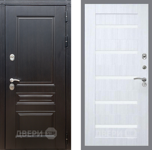 Входная металлическая Дверь Стоп МЕГАПОЛИС СБ-14 Сандал белый в Котельниках