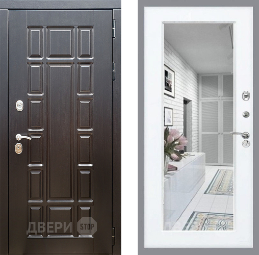 Входная металлическая Дверь Стоп НЬЮ ЙОРК Зеркало Силк Сноу в Котельниках