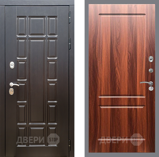 Входная металлическая Дверь Стоп НЬЮ ЙОРК ФЛ-117 Итальянский орех в Котельниках