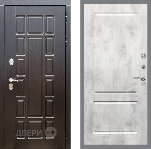 Входная металлическая Дверь Стоп НЬЮ ЙОРК ФЛ-117 Бетон светлый в Котельниках