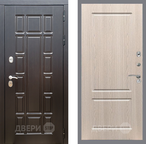 Входная металлическая Дверь Стоп НЬЮ ЙОРК ФЛ-117 Беленый дуб в Котельниках