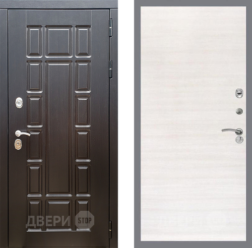 Входная металлическая Дверь Стоп НЬЮ ЙОРК Гладкая Акация светлая в Котельниках