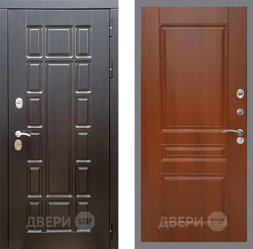 Входная металлическая Дверь Стоп НЬЮ ЙОРК ФЛ-243 Итальянский орех в Котельниках