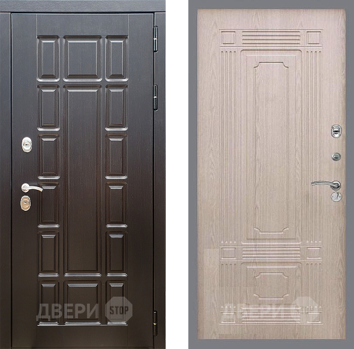 Входная металлическая Дверь Стоп НЬЮ ЙОРК ФЛ-2 Беленый дуб в Котельниках