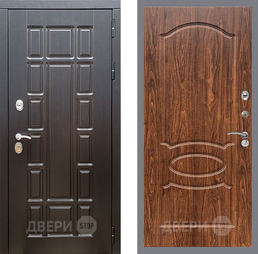 Дверь Стоп НЬЮ ЙОРК ФЛ-128 орех тисненый в Котельниках