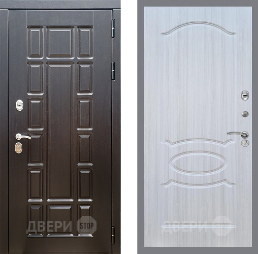 Входная металлическая Дверь Стоп НЬЮ ЙОРК ФЛ-128 Сандал белый в Котельниках