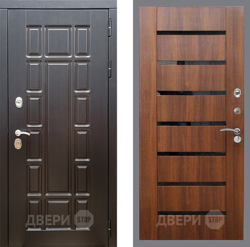 Входная металлическая Дверь Стоп НЬЮ ЙОРК СБ-14 Орех бренди в Котельниках