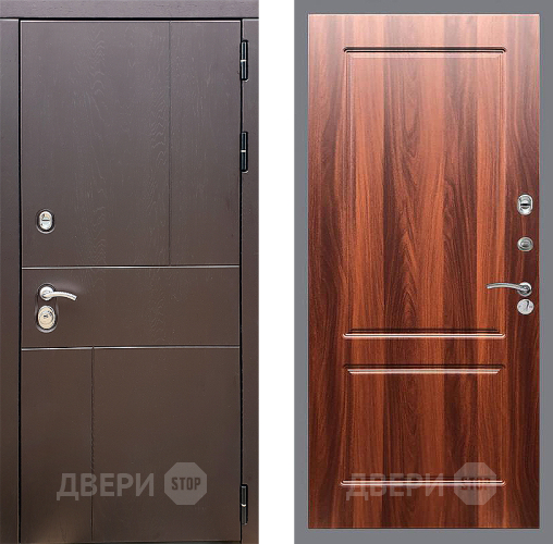 Входная металлическая Дверь Стоп УРБАН ФЛ-117 Итальянский орех в Котельниках