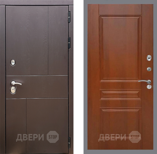 Входная металлическая Дверь Стоп УРБАН ФЛ-243 Итальянский орех в Котельниках