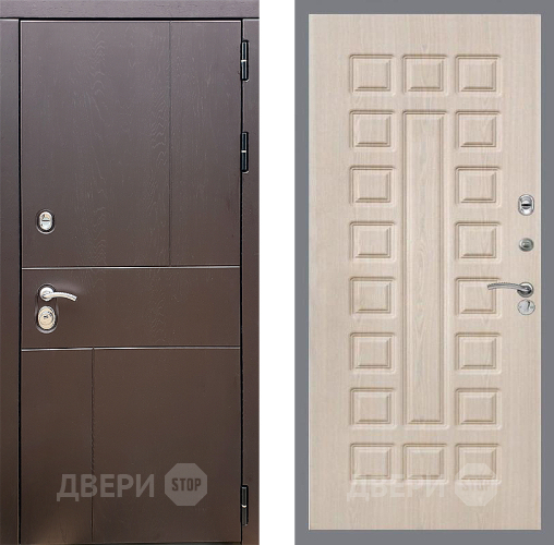 Входная металлическая Дверь Стоп УРБАН ФЛ-183 Беленый дуб в Котельниках