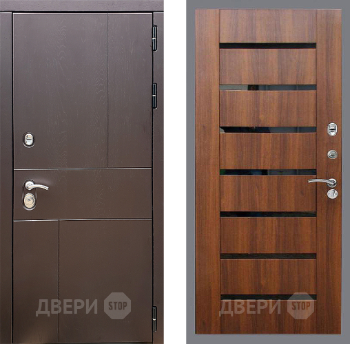 Входная металлическая Дверь Стоп УРБАН СБ-14 Орех бренди в Котельниках