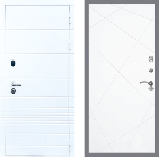 Входная металлическая Дверь Стоп ТРЕНДО ФЛ-291 Силк Сноу в Котельниках