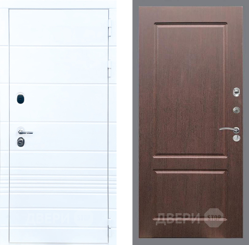 Входная металлическая Дверь Стоп ТРЕНДО ФЛ-117 Орех премиум в Котельниках