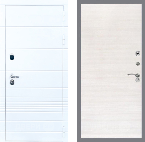 Входная металлическая Дверь Стоп ТРЕНДО Гладкая Акация светлая в Котельниках