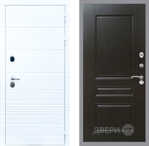 Входная металлическая Дверь Стоп ТРЕНДО ФЛ-243 Венге в Котельниках