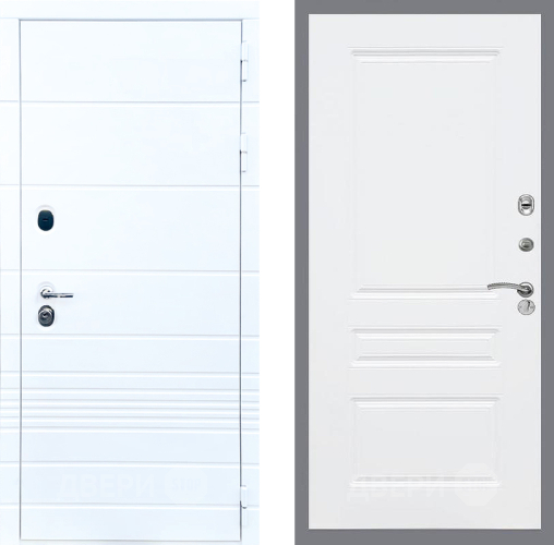 Входная металлическая Дверь Стоп ТРЕНДО ФЛ-243 Силк Сноу в Котельниках