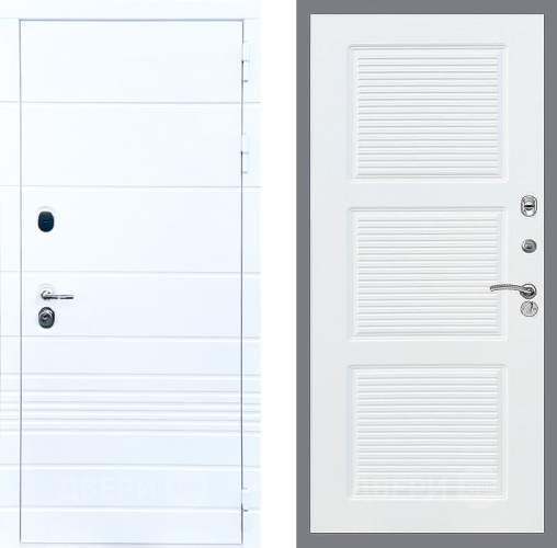 Входная металлическая Дверь Стоп ТРЕНДО ФЛ-1 Силк Сноу в Котельниках