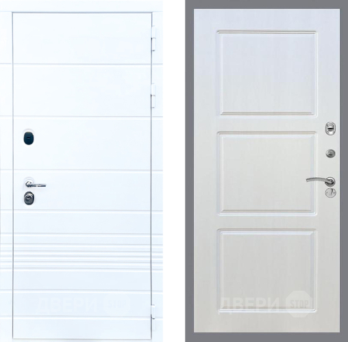 Входная металлическая Дверь Стоп ТРЕНДО ФЛ-3 Лиственница беж в Котельниках