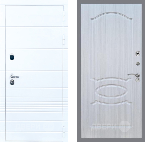 Входная металлическая Дверь Стоп ТРЕНДО ФЛ-128 Сандал белый в Котельниках