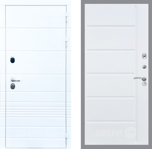 Входная металлическая Дверь Стоп ТРЕНДО ФЛ-102 Белый ясень в Котельниках