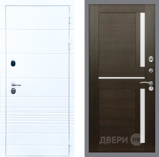 Входная металлическая Дверь Стоп ТРЕНДО СБ-18 Венге в Котельниках