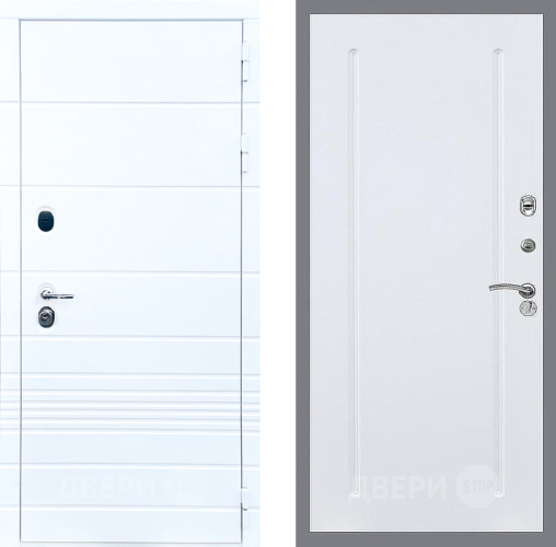 Входная металлическая Дверь Стоп ТРЕНДО ФЛ-68 Силк Сноу в Котельниках