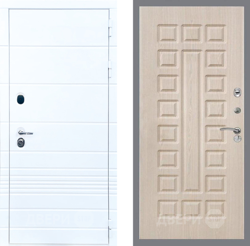 Входная металлическая Дверь Стоп ТРЕНДО ФЛ-183 Беленый дуб в Котельниках