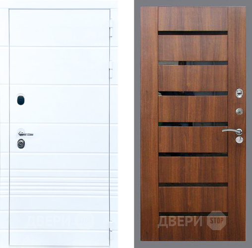 Входная металлическая Дверь Стоп ТРЕНДО СБ-14 Орех бренди в Котельниках