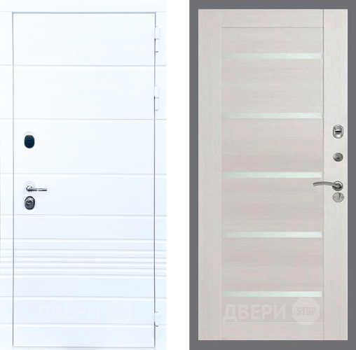 Входная металлическая Дверь Стоп ТРЕНДО СБ-14 Лиственница беж в Котельниках