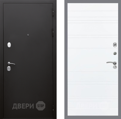 Входная металлическая Дверь Стоп КЛАССИК Шагрень Лайн Силк Сноу в Котельниках