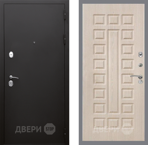 Входная металлическая Дверь Стоп КЛАССИК Шагрень ФЛ-183 Беленый дуб в Котельниках
