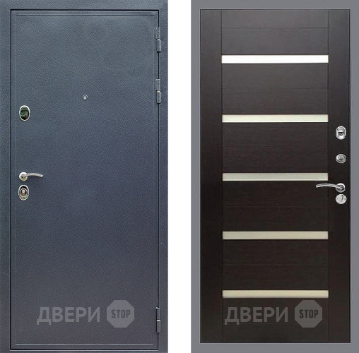 Входная металлическая Дверь Стоп СИЛЬВЕР СБ-14 венге поперечный в Котельниках