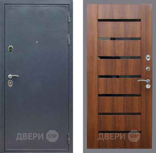 Входная металлическая Дверь Стоп СИЛЬВЕР СБ-14 Орех бренди в Котельниках