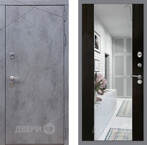 Дверь Стоп Лучи Зеркало СБ-16 Венге в Котельниках