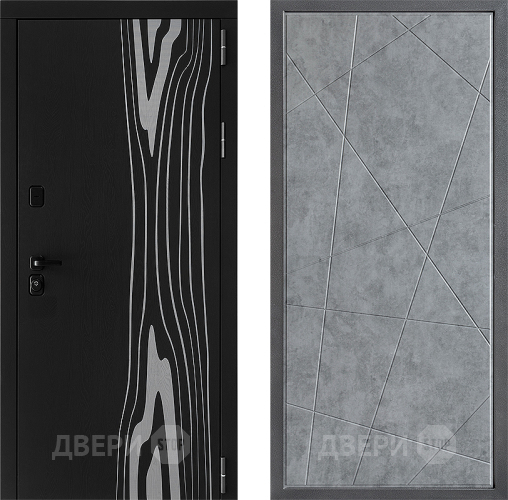 Входная металлическая Дверь Дверной континент ДК-12 ФЛ-655 Бетон серый в Котельниках