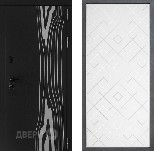 Входная металлическая Дверь Дверной континент ДК-12 ФЛ-Тиффани Белый софт в Котельниках