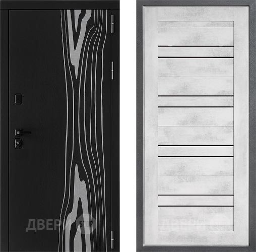 Входная металлическая Дверь Дверной континент ДК-12 ФЛ-49 Бетон снежный в Котельниках