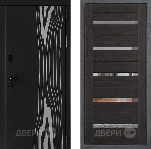 Входная металлическая Дверь Дверной континент ДК-12 ФЛ-47 Венге в Котельниках