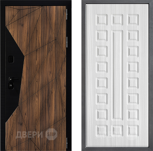 Входная металлическая Дверь Дверной континент ДК-11 ФЛ-183 Сандал белый в Котельниках