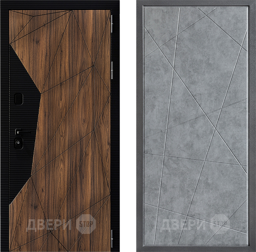 Входная металлическая Дверь Дверной континент ДК-11 ФЛ-655 Бетон серый в Котельниках