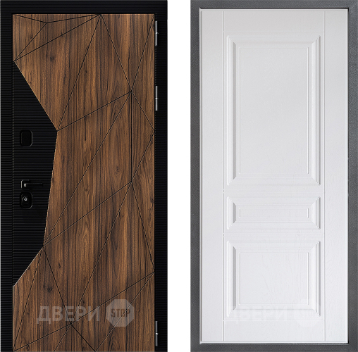 Входная металлическая Дверь Дверной континент ДК-11 ФЛ-243 Альберо Браш серебро в Котельниках