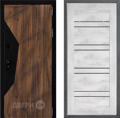 Входная металлическая Дверь Дверной континент ДК-11 ФЛ-49 Бетон снежный в Котельниках