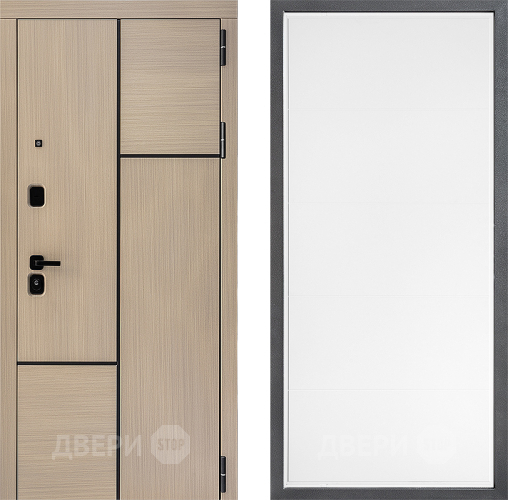 Входная металлическая Дверь Дверной континент ДК-14 ФЛ-649 Белый софт в Котельниках